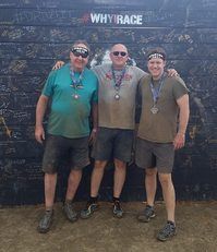 A&A across the finish line after the Spartan Sprint.
